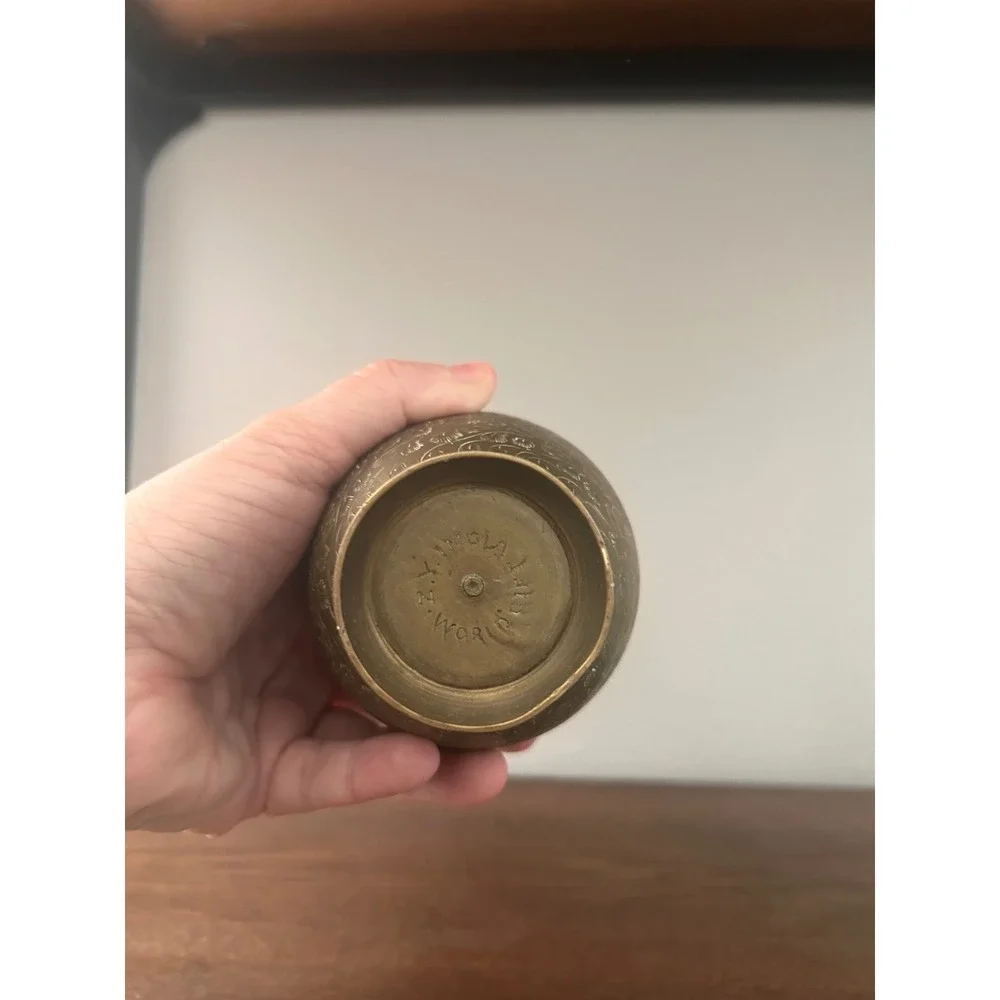 Vintage solid brass